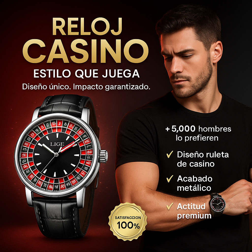 Reloj Lige Casino Estilo Jacob Co