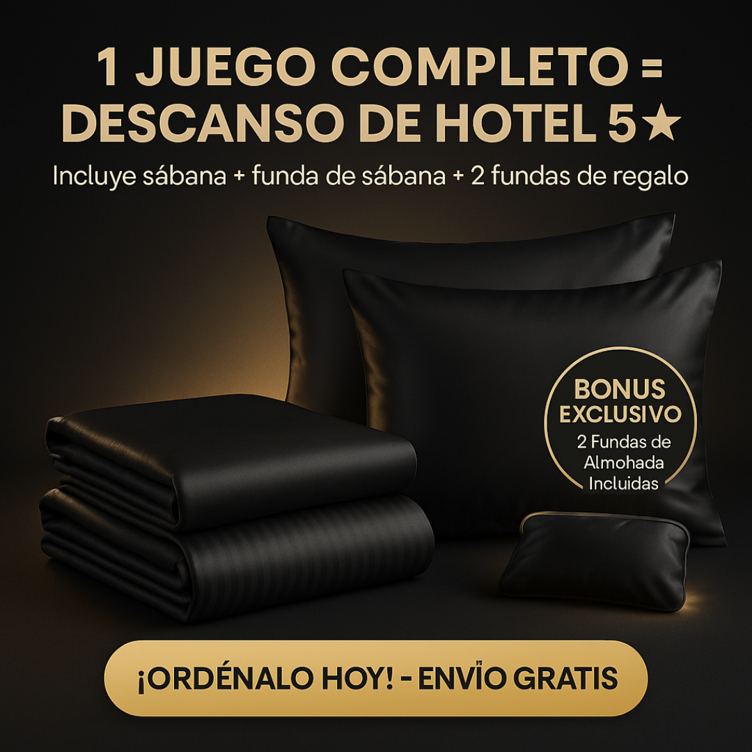 Restsleep⢠Juego de Sabanas + 2 fundas de almohada