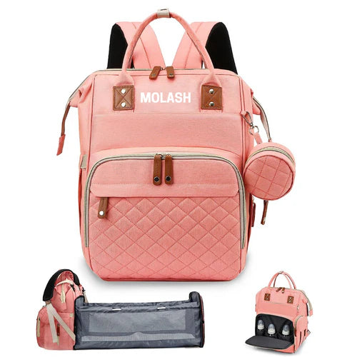 MomTravel™ Pañalera Multifuncional De Lujo + Tetero Cuchara