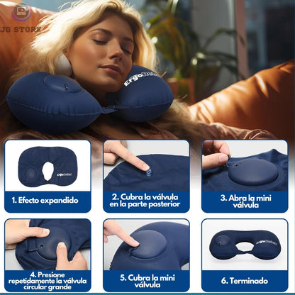 FlexiCuello™ Almohada Viajera Inflable