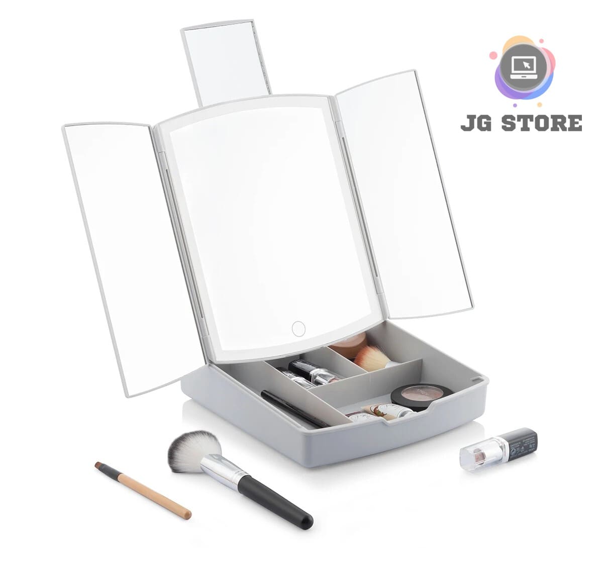 Espejo Led Plegable / Organizador de Maquillaje