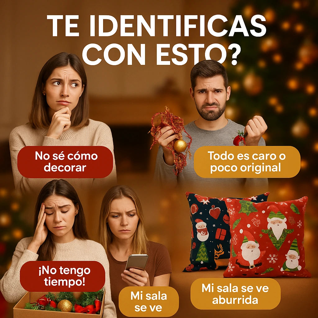Set Cojines navideño x5