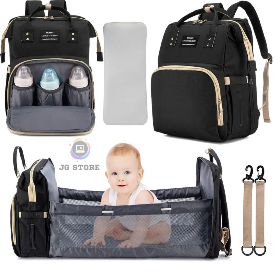 MomTravel™ Pañalera Multifuncional De Lujo + Tetero Cuchara