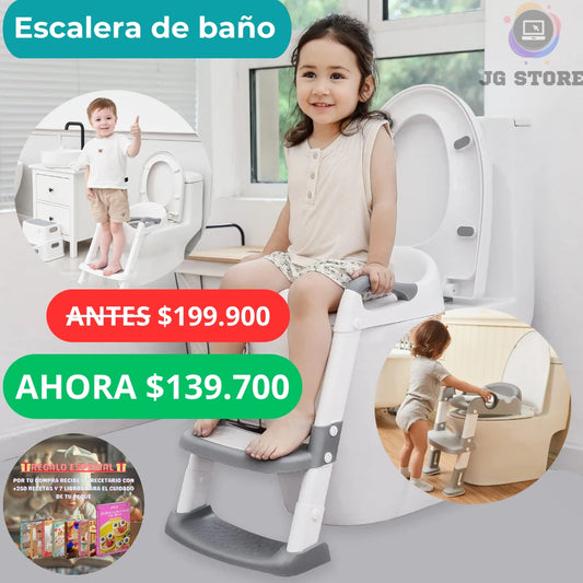 Escalera de baño para niño + REGALO ESPECIAL