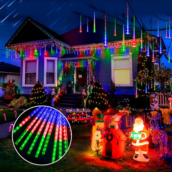 Luces Navideñas de Lluvia de Meteoros